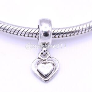 Authentic PANDORA Silver Heart Dangle - 790373